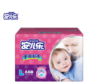 Anerle  婴儿纸尿裤 L66片