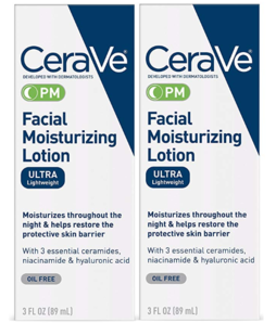 CeraVe Moisturizing Facial PM配方夜间保湿修护乳液89ml*2瓶   prime到手约178.7元