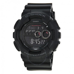 Casio 卡西欧 G-Shock 系列 全黑运动腕表 GD100-1 B	