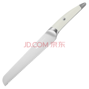 拓牌刀具日本进口三合钢8寸开牙面包刀厨房烘焙土司锯齿刀 白色