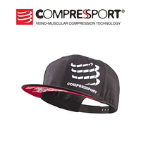 COMPRESSPORT CS平沿棒球帽 Flat Cap 徒步旅游跑步 防晒帽 CS-CAP01 (黑色)
