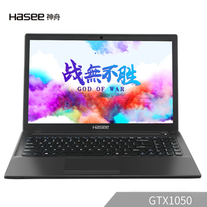 Hasee 神舟 战神 K670D-G4D5 15.6英寸游戏笔记本（G5400、8GB、256GB、GTX1050 4G ）