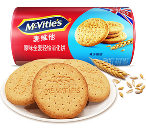 Mcvitie's 麦维他 轻脂轻体原味全麦消化饼干 250g
