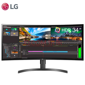 LG 34英寸 21:9曲面超宽屏 2K HDR10 sRGB99% PBP 三面微边框 升降底座 IPS硬屏 内置音箱（34WL85C）