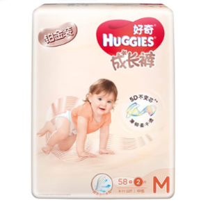 HUGGIES 好奇 铂金装 婴儿成长裤 M60片 *7件 493元包邮（合70.43元/件）