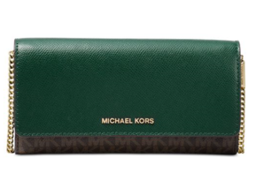 MICHAEL Michael Kors  Signature Multi Function Wallet On A Chain 斜挎包