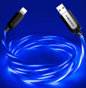 POWER4 流光数据线 type-c/Micro USB/lightning接口 1m