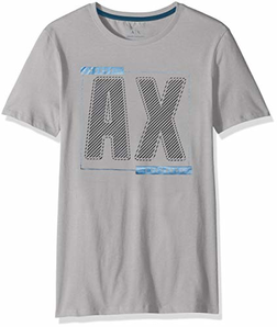 Armani Exchange阿玛尼Metallic Ax 男T恤 