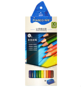 MARCO 马可 油性彩色铅笔 12色 5.9元包邮（需用券）