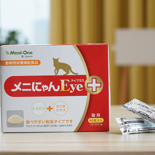 美尼喵猫胺红盒日本猫鼻支升级版猫鼻眼屎鼻支酸调护打喷嚏流60支