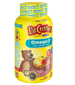 Lil Critters omega-3 儿童DHA鱼油软糖 120粒*3瓶装Prime会员凑单到手约￥191.65