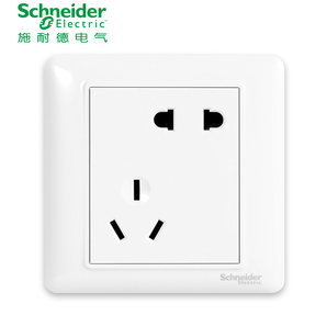 预售： Schneider Electric 施耐德 睿意系列 错位五孔插座 白色 10支 66.6元