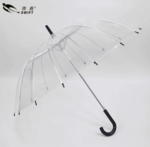 雨燕 透明长柄雨伞 23寸 14.9元包邮（需用券）