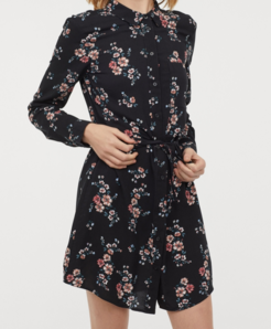 H&M 女装DIVIDED新款 衬衫式连衣裙 HM0681174