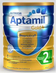 Aptamil Gold Plus 2 澳洲爱他美金装配方奶粉 2段 （6个月以上） 900g