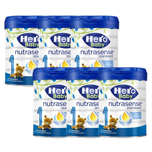 荷兰直邮 Herobaby 天赋力/荷兰美素 白金版婴儿配方奶粉 1段 0-6个月 800g*6 六罐装