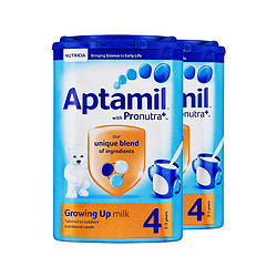 Aptamil 英国 爱他美 婴幼儿配方奶粉 4段 800g 255.76元含税包邮（合127.5元/罐）