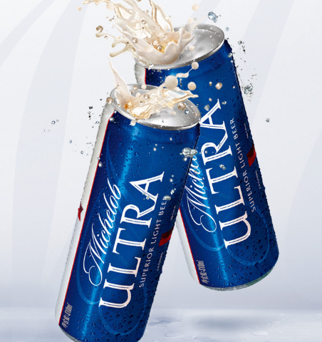 网红低卡啤酒百威旗下michelobultra米凯罗美国低卡小麦啤酒310mlx24