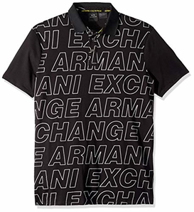 Armani Exchange阿玛尼Graphic Logo 男Polo衫