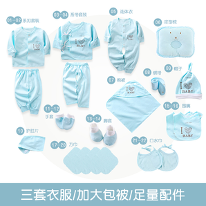 新生儿礼盒套装春季母婴衣服 初生满月夏季宝宝大全