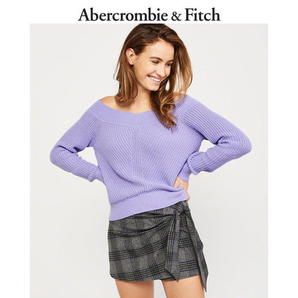 Abercrombie&Fitch女装 A&F 露肩针织衫