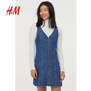 H&M HM0721386 女士牛仔连衣短裙 79.9元包邮