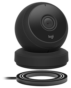 Logitech Circle  Wi-Fi 便携式视频安全摄像头  黑色