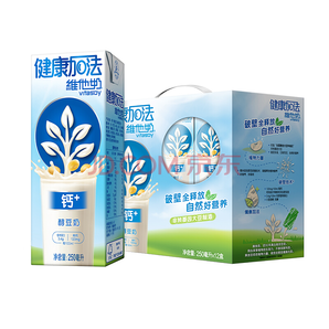 维他奶 健康加法钙+醇豆奶饮料 250ml*12盒 