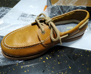 实物图！G.H. Bass & Co. Asbury Classic 男士真皮船鞋