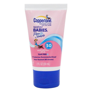Coppertone 水宝宝防晒霜 温和纯净滋润防水全身防晒59ml儿童可用 2支装