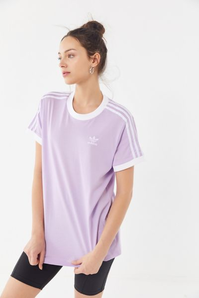 adidas 3-Stripes Ringer Tee 阿迪达斯紫色T恤