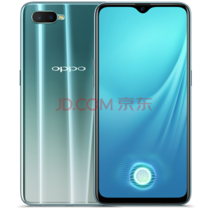 OPPO K1首款千元屏下指纹解锁拍照手机 6.4英寸水滴全面屏 银光绿（4G+64G）
