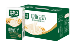 豆本豆 唯甄豆奶 植物蛋白饮料 原味早餐奶 250ml*24盒