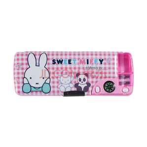 晨光(M&G)文具米菲系列粉色多功能双层笔盒文具盒 单个装