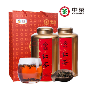 中茶红茶 茶叶中茶小种功夫红茶茶叶浓香型250g*2罐