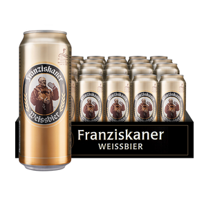 Franziskaner（原教士）范佳乐德国原装进口小麦啤酒500ml*24听
