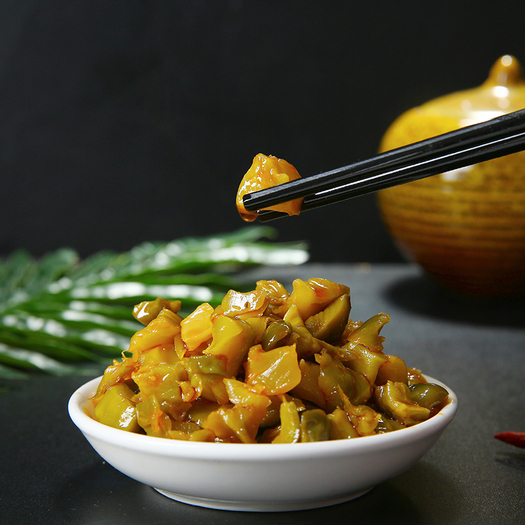 开胃下饭李记乐宝四川菜芯泡菜下饭菜80g8袋2件