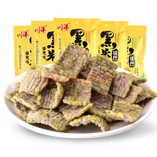 川洋 香辣香葱味 黑米锅巴 70g*10袋