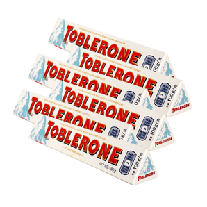 临期品： TOBLERONE 瑞士三角巧克力 含蜂蜜及巴旦木糖 白巧克力 100g*6条 49.9元包邮