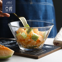 透明玻璃碗北欧单个甜品水果沙拉碗