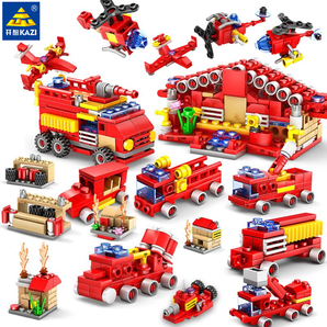 KAZI 开智 益智拼装玩具 消防系列 随机两盒