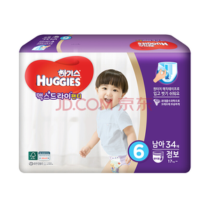 Huggies 好奇 超干爽拉拉裤 XXL34片 韩版