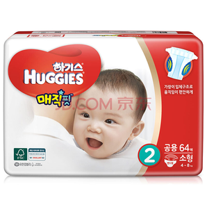 某东PLUS会员： HUGGIES 好奇 婴儿魔法纸尿裤 S64片