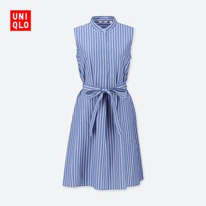 28日0点： UNIQLO 优衣库  女士条纹连衣裙 99元包邮