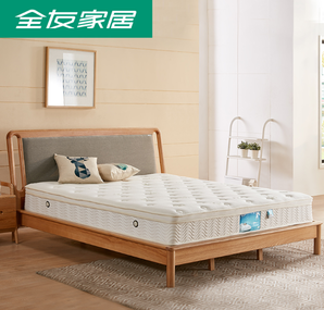 27日0点！QuanU 全友 105069 卧室双功能软硬两用床垫 1.8m/1.5m床