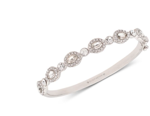 Givenchy  Silver-Tone Crystal & Stone Bangle Bracelet  手镯
