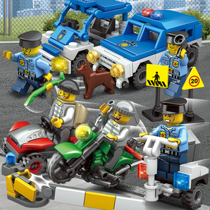 开智 拼装玩具 城市警察系列 8盒全套 32元