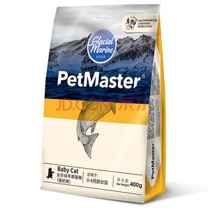 PetMaster 佩玛思特 冰川鳕鱼&沙丁鱼 猫奶糕 400g 9.9元