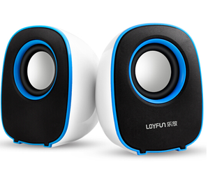 LOYFUN 乐放 LF-804 2.0声道 USB便携式多媒体迷你小音箱 9.9元