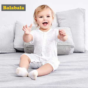 Balabala 巴拉巴拉 婴儿连体衣 2件装 51.96元
